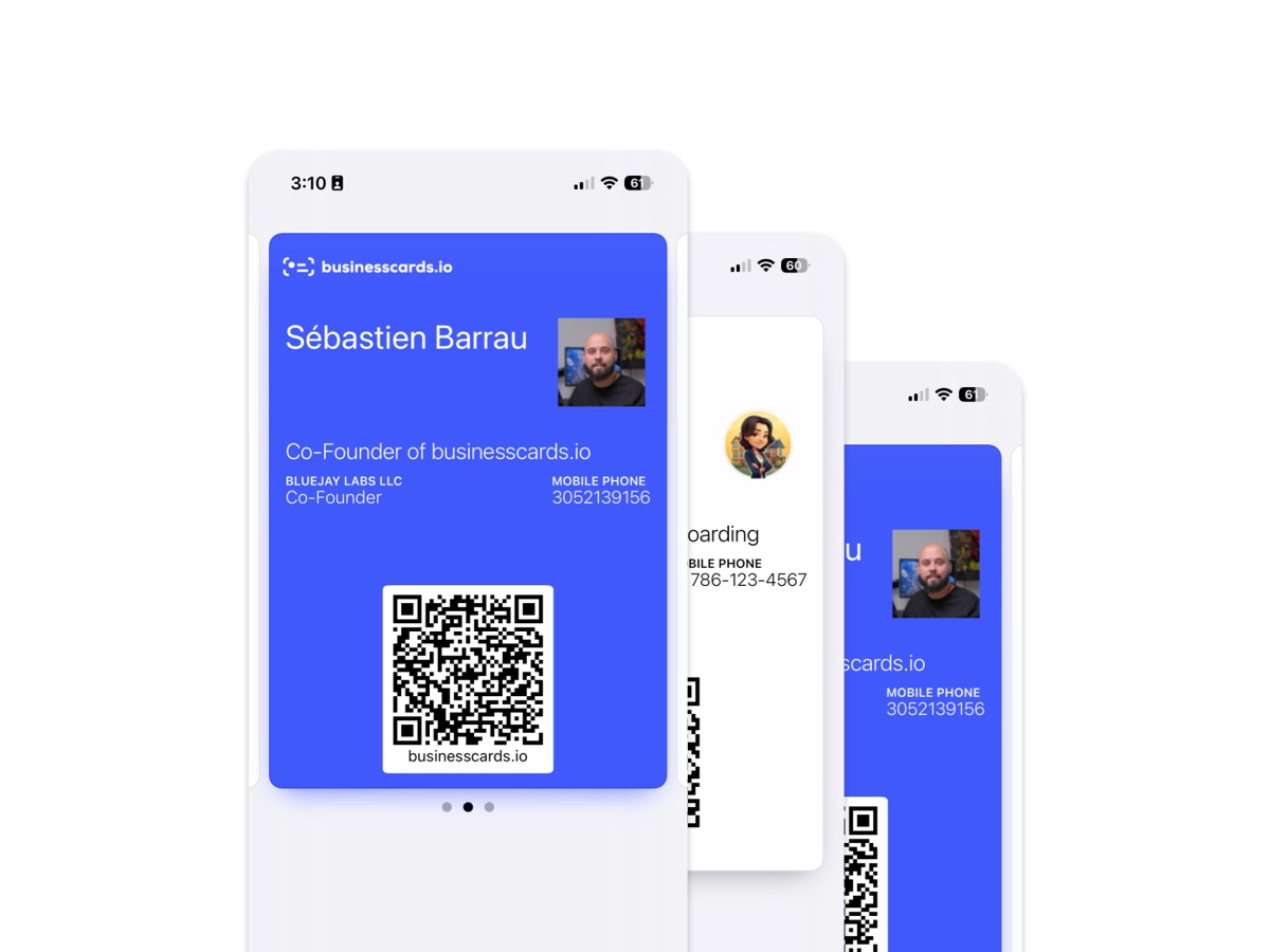 Your business card, always in your pocket